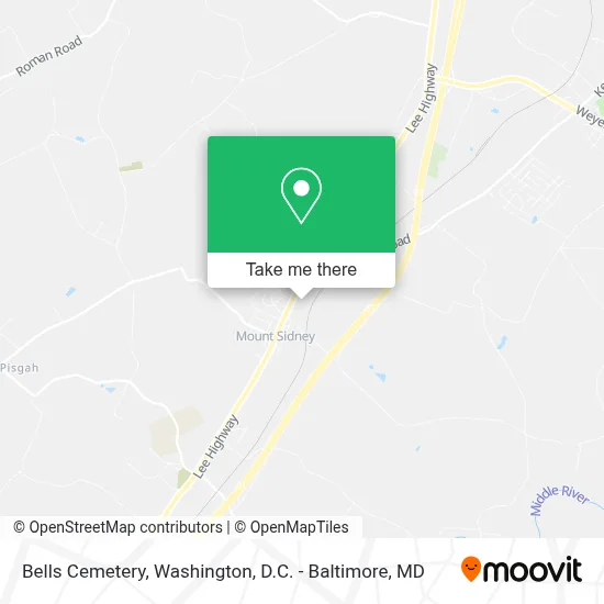Bells Cemetery map