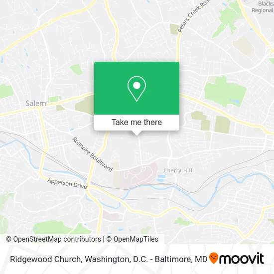 Ridgewood Church map