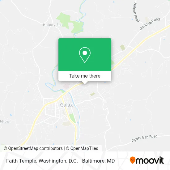 Faith Temple map
