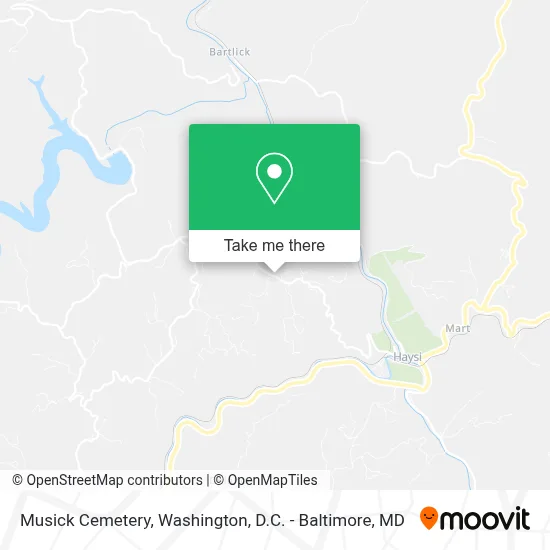 Musick Cemetery map