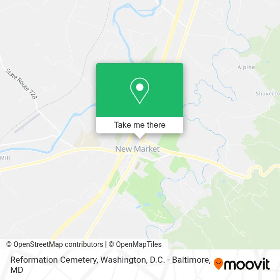 Reformation Cemetery map