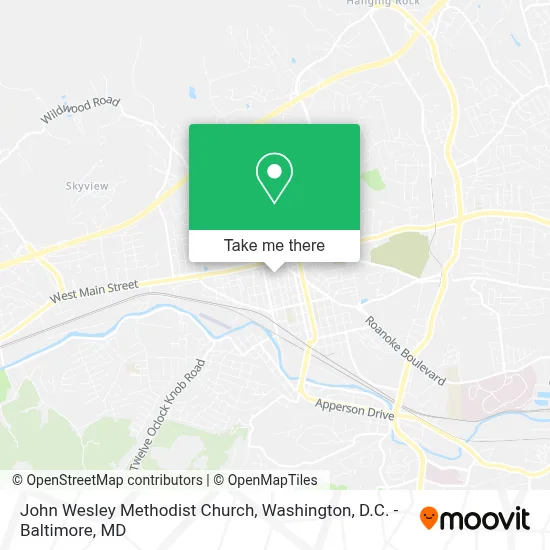 John Wesley Methodist Church map