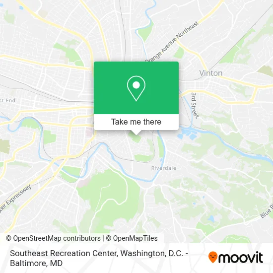 Southeast Recreation Center map