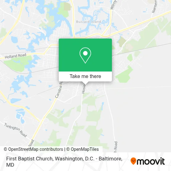 First Baptist Church map