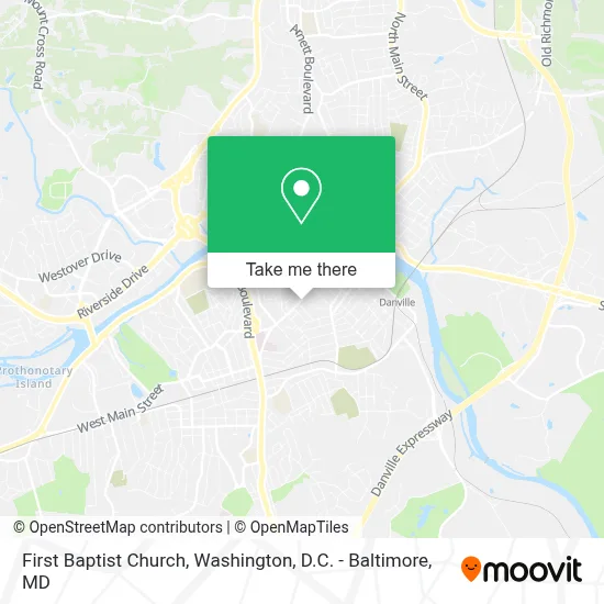 First Baptist Church map