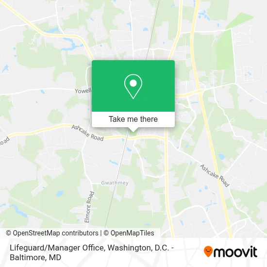 Lifeguard/Manager Office map