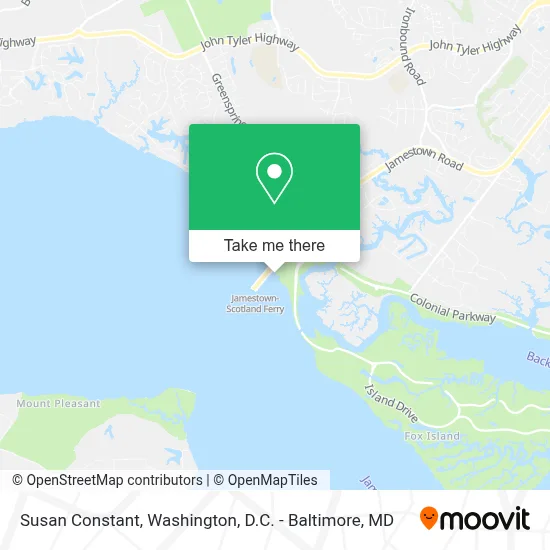 Susan Constant map
