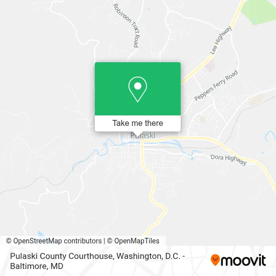 Pulaski County Courthouse map