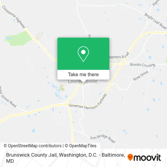 Brunswick County Jail map