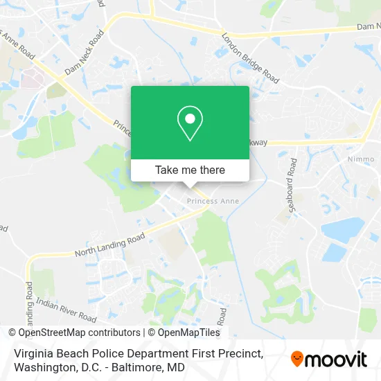 Virginia Beach Police Department First Precinct map