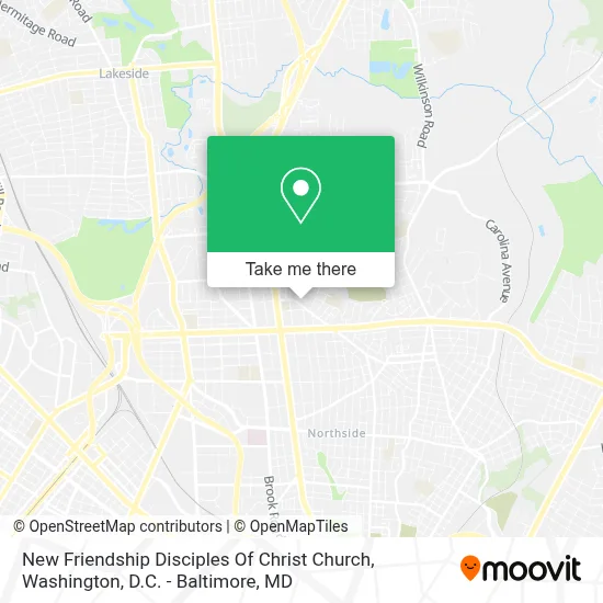 New Friendship Disciples Of Christ Church map