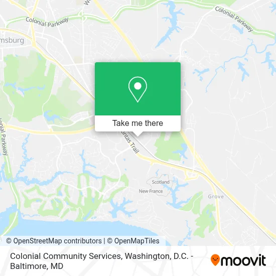 Colonial Community Services map
