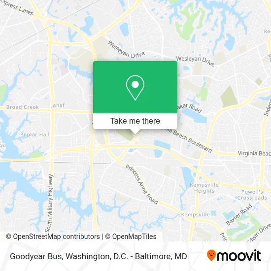 Goodyear Bus map