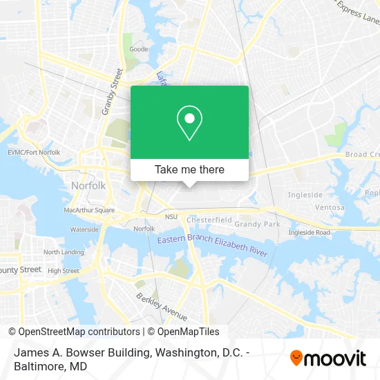 James A. Bowser Building map