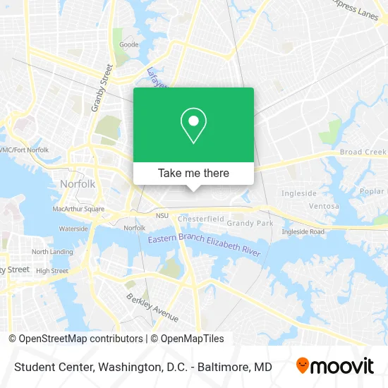 Student Center map