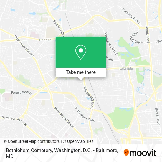 Bethlehem Cemetery map