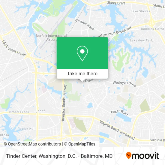 Tinder Center map