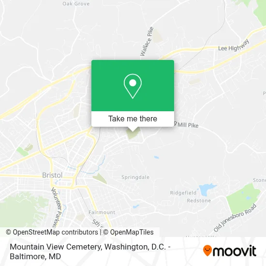 Mountain View Cemetery map