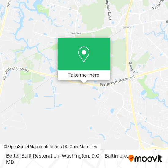 Better Built Restoration map