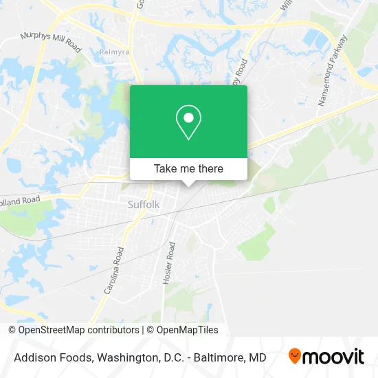 Addison Foods map