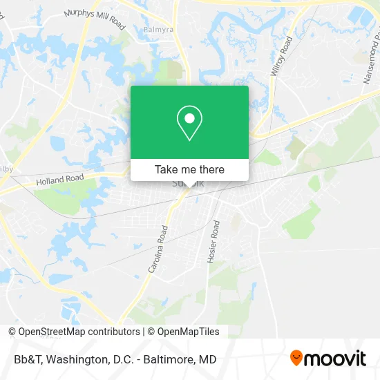Bb&T map