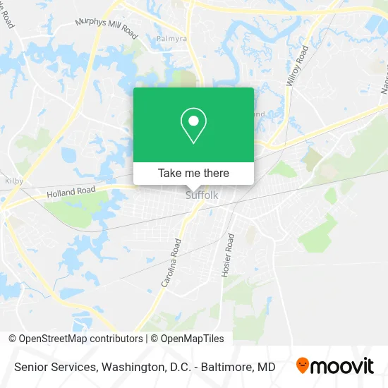Senior Services map