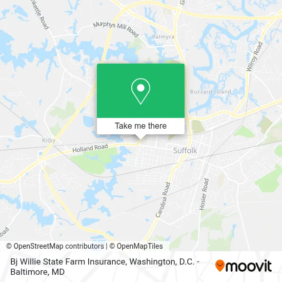Bj Willie State Farm Insurance map