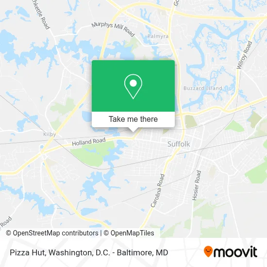 Pizza Hut map