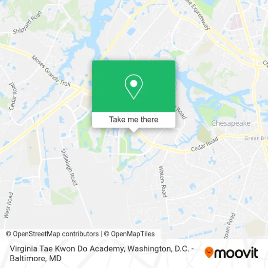 Virginia Tae Kwon Do Academy map
