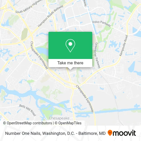 Number One Nails map