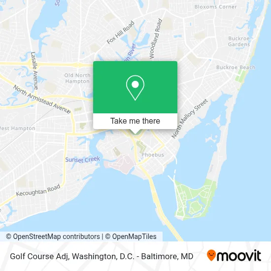 Golf Course Adj map