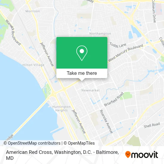 American Red Cross map