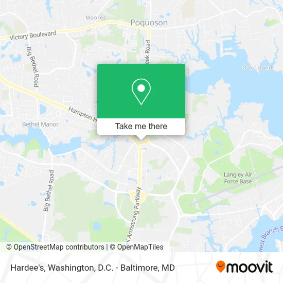 Hardee's map