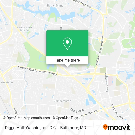 Diggs Hall map