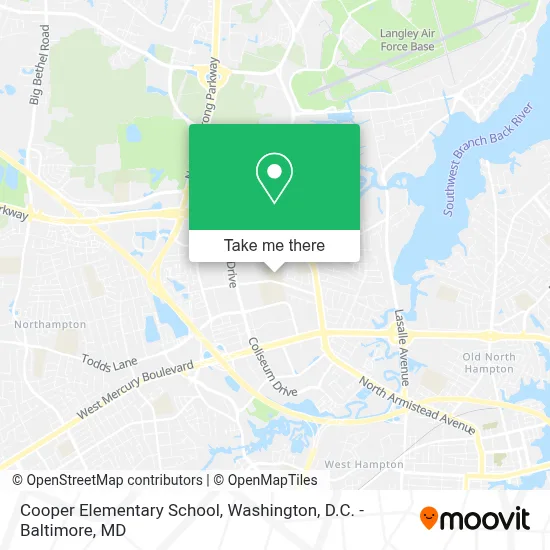 Cooper Elementary School map
