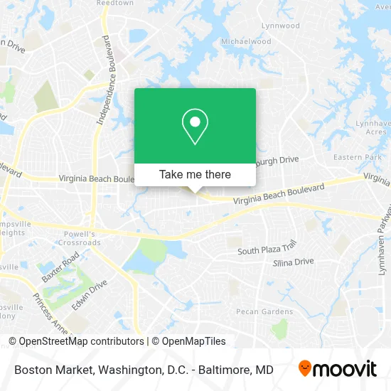 Boston Market map