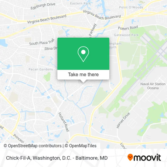 Chick-Fil-A map