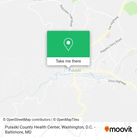 Pulaski County Health Center map