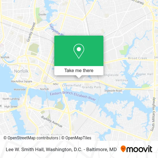 Lee W. Smith Hall map