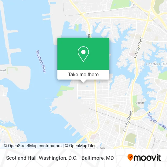 Scotland Hall map