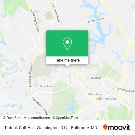 Patrick Galt Hall map