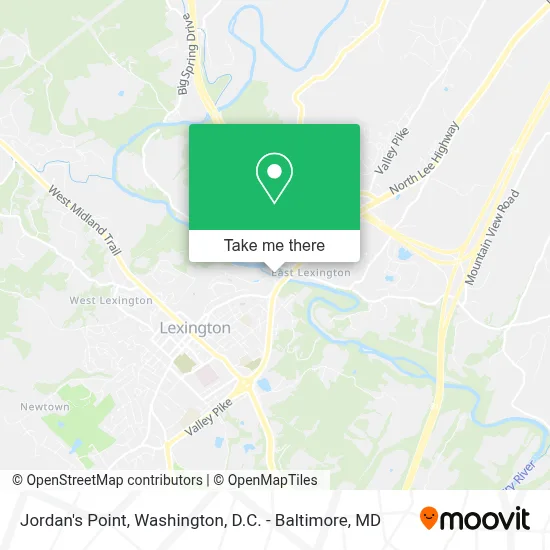 Jordan's Point map