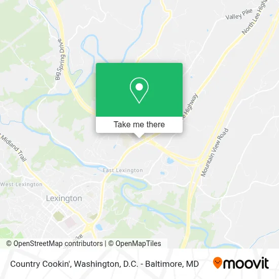 Country Cookin' map