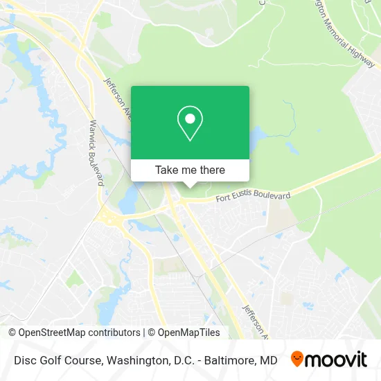 Disc Golf Course map