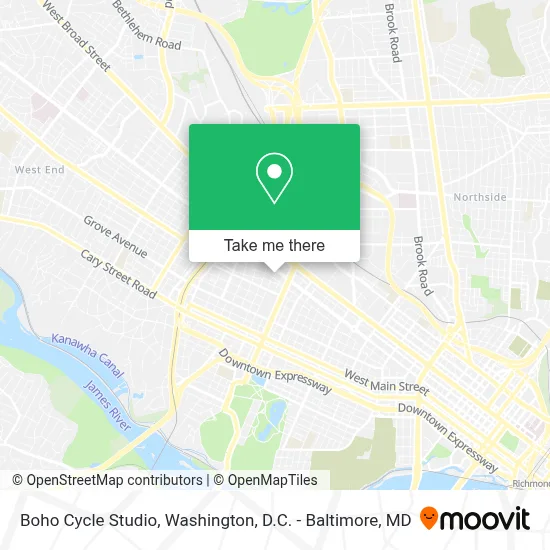 Boho Cycle Studio map