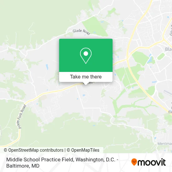 Middle School Practice Field map