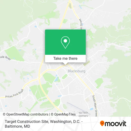 Target Construction Site map