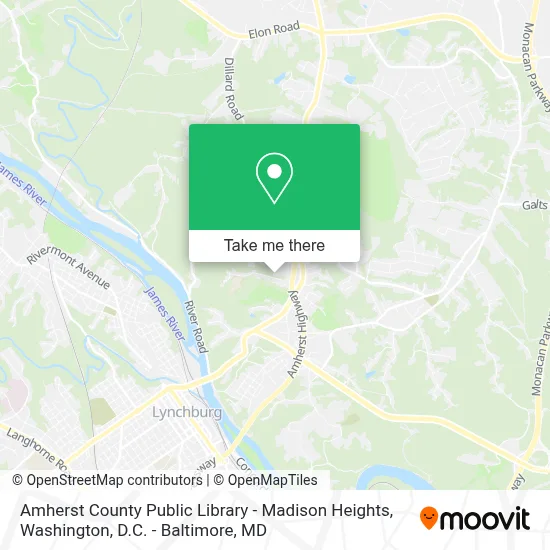 Amherst County Public Library - Madison Heights map