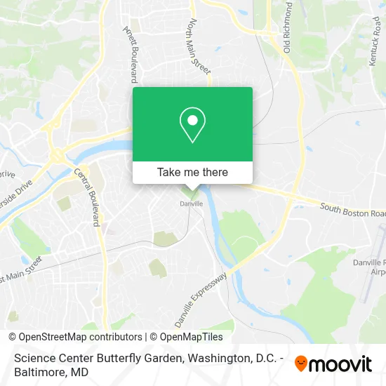 Science Center Butterfly Garden map