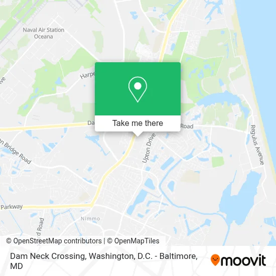 Dam Neck Crossing map